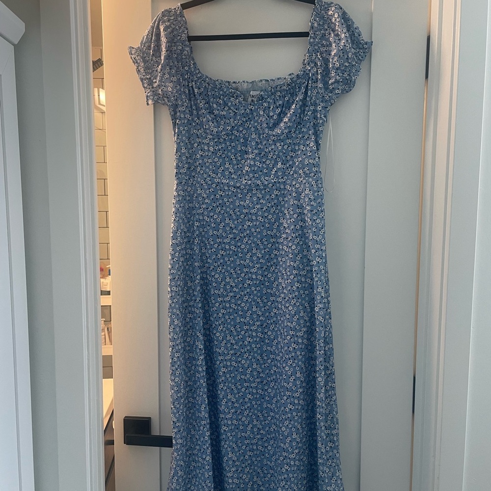 Floral Blue Dress